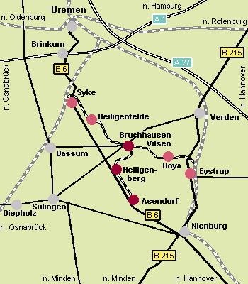 Pic.: Area map of Bruchhausen-Vilsen