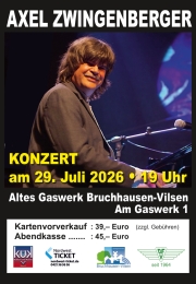 Plakat: Konzert Axel Zwingenberger