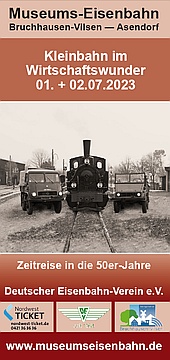 Flyer Kleinbahn im Wirtschaftswunder